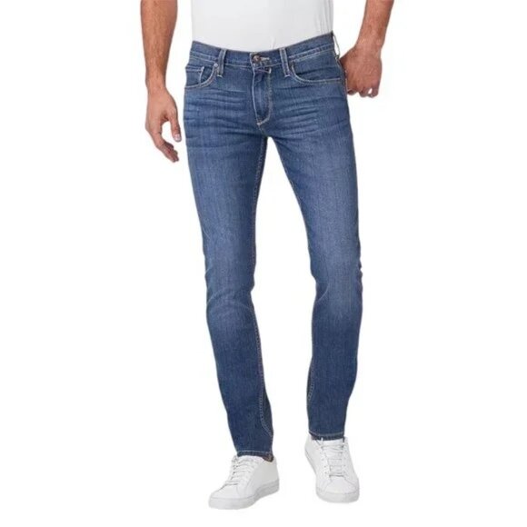 Paige Men's Croft Skinny Blue Mid-weight Stretch Denim Jeans Size 33 - Picture 1 of 11